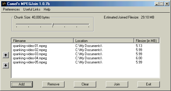 Camel Mpeg Joiner