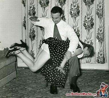 Vintage OTK spanking