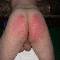 One red bottom